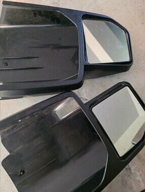 Universal Black Towing Side Mirrors Pair